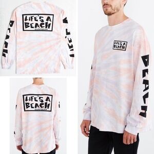New Life's A Beach Tie-Dye Tee Shirts Sz Small & Medium